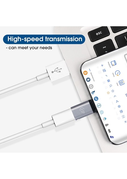 USB C Tipi Yıldırım Dişi Tip-C Erkek Kablo Adaptörü 5 V 2.1A Iphone 14 Için USB C Huawei P30 Için Aydınlatma Konektörü Kablo Dönüştürücü (Yurt Dışından)
