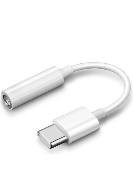Beyaz Tip C 3.5 Jack Kulaklık USB C 3.5mm Aux Kulaklık Adaptörü Ses Kablosu Huawei V30 Mate 20 P30 Pro Xiaomi Mi 10 9 (Yurt Dışından)