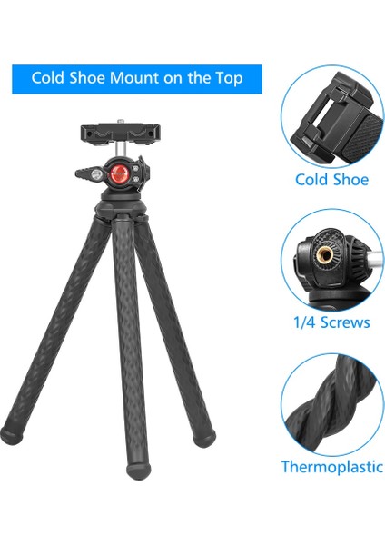 Bluetooth Sh Çok Fonksiyonlu Ahtapot Tripod Standı Bükme Max Esnek Kavrama Çeşitli Bacak Kamera Tutucu Vlog Video (Yurt Dışından)