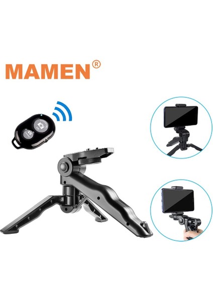 Paket 8 Mamen Mini Telefon/kamera Tripod Monopod Selfie Çubuğu Bluetooth Uzaktan Kumandalıtelefon Için Telefon Tutucu Gopro Dslr Kamera Standı (Yurt Dışından)