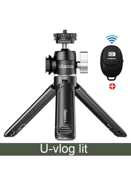 01 Ulanzi U-Vlog Lite Mini Tripod 360° Top Kafalı Soğuk Ayakkabı Selfie Çubuğu Masaüstü Tripod Kamera iPhone Android Telefon Dslr Için (Yurt Dışından)