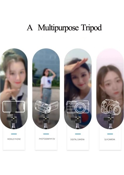 2.1 M Tripod 1.2/1.6/2.1 M Taşınabilir Alüminyum Telefon Dsl Kamera Canlı Tripod Standı Dağı Dijital Kamera Tripodu Desteği iPhone Için LED Halka Işık (Yurt Dışından)