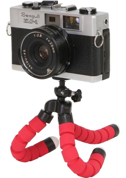 Kırmızı Mini Esnek Sünger Ahtapot Tripod iPhone Samsung Xiaomi Huawei Akıllı Telefon Tripod Standı Tutucu Gopro Kamera Dslr Dağı (Yurt Dışından) indirimleri