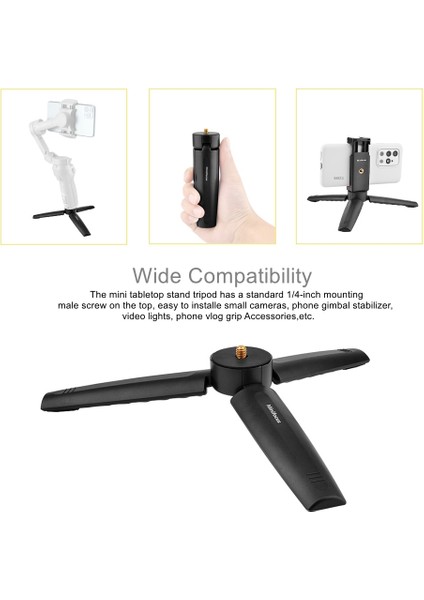 Mini Tripod Osmo Mobile 3/om 4 Tripod Standı, Mini Tripod W 1/4'' Vida Djı Osmo Mobile 4 3 2 Osmo Cep 2 Zhiyun Pürüzsüz Q 4 Q Moza Feiyu (Yurt Dışından)