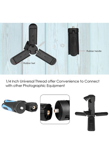 Gri Kıngjoy Officia Kt-18 Tripod Telefon Mini Tripod Mobil Stand Kamera Tutucu Sabitleyici Esnek Kafa Yükseklik Açısı (Yurt Dışından) indirimleri