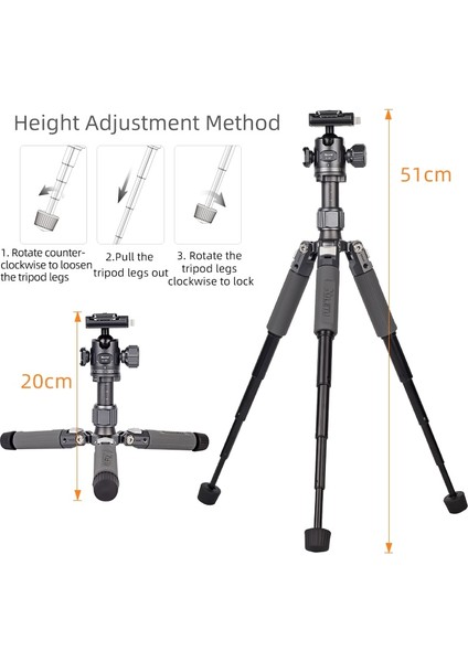 G28S Xıletu M5G Mini Taşınabilir Hafif Seyahat Tripod Masa Üstü Video Mini Tripod 360 Derece Top Kafa ile Kamera Dslr Slr Için (Yurt Dışından)