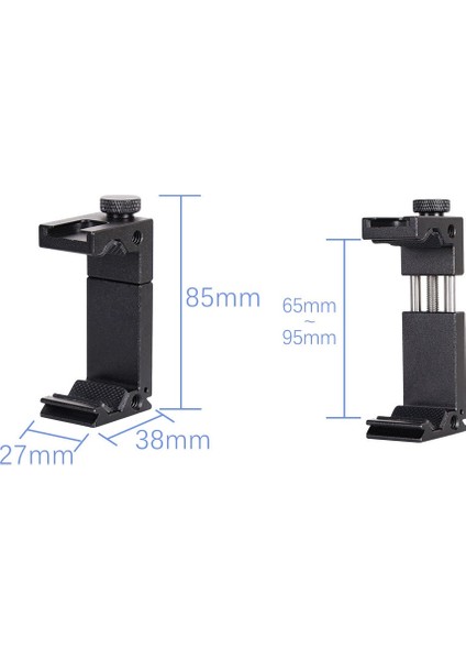 Flaş Kızağı Telefon Tutucu Metal Uzatılabilir Telefon Tutucu Iphone Huawei Xiaomi Tripod Selfie Sopa Flaş Braketi Işık Standı Mikrofon Halka Lamba Dslr (Yurt Dışından) modelleri