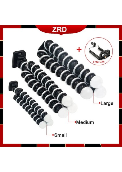 Xl Ahtapot Tripod Standı Esnek Gorillapod Cep Telefonu Kamera Masa Masası Mini Tripod Telefon Iphone Huawei Samsung Xiaomi (Yurt Dışından) indirimleri
