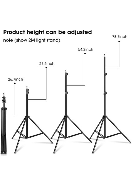 0.5m Gerilebilir 0.5/1.1/1.6/2m Evrensel Cep Telefonu Tutucu Alüminyum Alaşımlı Ayakta Destek Huawei Akıllı Telefon Için Halka Işık Standı (Yurt Dışından)