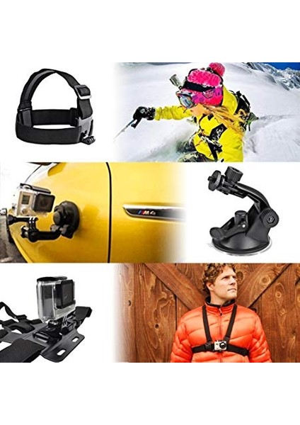 Hiçbir Hediye Kutusu Eylem Kamera Seti Kiti Aksesuarları Gopro Hero 10 9 8 7 6 5 4 Oturum Kamera Kiti Aksesuarları Sjcam Djı Için (Yurt Dışından) fiyatları