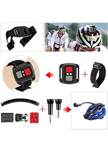 Hiçbir Hediye Kutusu Eylem Kamera Seti Kiti Aksesuarları Gopro Hero 10 9 8 7 6 5 4 Oturum Kamera Kiti Aksesuarları Sjcam Djı Için (Yurt Dışından) modelleri