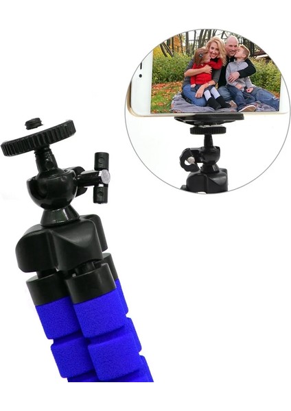 Kırmızı Fghgf Tripod Klip Cep Telefonu Standı Tutucu Standı Esnek Ahtapot Sünger Tripod Braketi Standı Tutucu Mini Esnek Kamera (Yurt Dışından) fırsatları
