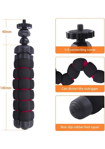 S Fosoto Ahtapot Tripodlar Gorillapod Standı Örümcek Mini Esnek Kamera Tripodu Telefon Gopro Canon Nikon Sony Kamera Akıllı Telefon (Yurt Dışından) fiyatları