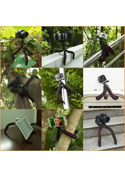 S Fosoto Ahtapot Tripodlar Gorillapod Standı Örümcek Mini Esnek Kamera Tripodu Telefon Gopro Canon Nikon Sony Kamera Akıllı Telefon (Yurt Dışından) modelleri