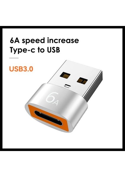 Şerit 1 Adet Ryra Dişi Tip C USB A Erkek Otg Adaptör Macbook Xiaomi Samsung Oneplus Realme Için Usb-C Dönüştürücü Kablo Konnektör Adaptörü (Yurt Dışından)