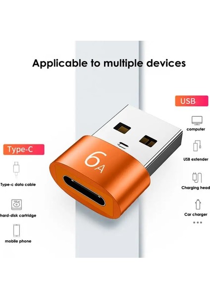 Şerit 1 Adet Ryra Dişi Tip C USB A Erkek Otg Adaptör Macbook Xiaomi Samsung Oneplus Realme Için Usb-C Dönüştürücü Kablo Konnektör Adaptörü (Yurt Dışından)