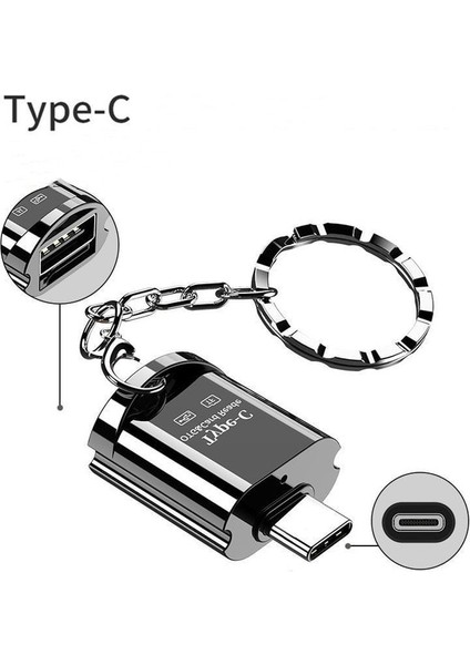 Siyah Mini USB C Tipi Adaptör Type-C USB Dönüştürücü USB C Tipi Adaptör Mikro Dişi Tip-C Usb-C Usb2.0 Konektörü Android Için (Yurt Dışından)