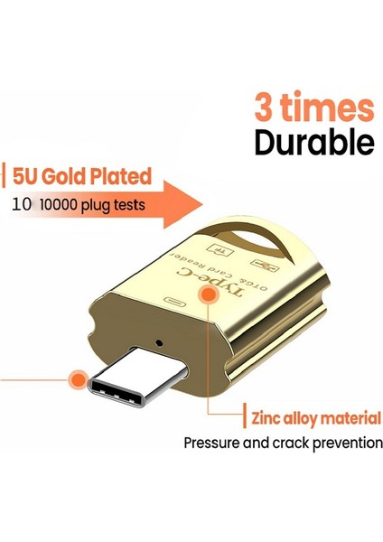 Siyah Mini USB C Tipi Adaptör Type-C USB Dönüştürücü USB C Tipi Adaptör Mikro Dişi Tip-C Usb-C Usb2.0 Konektörü Android Için (Yurt Dışından)