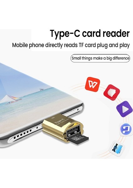 Siyah Mini USB C Tipi Adaptör Type-C USB Dönüştürücü USB C Tipi Adaptör Mikro Dişi Tip-C Usb-C Usb2.0 Konektörü Android Için (Yurt Dışından)