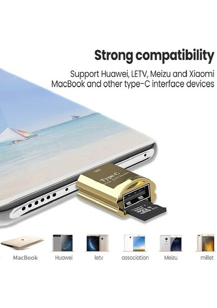 Siyah Mini USB C Tipi Adaptör Type-C USB Dönüştürücü USB C Tipi Adaptör Mikro Dişi Tip-C Usb-C Usb2.0 Konektörü Android Için (Yurt Dışından)