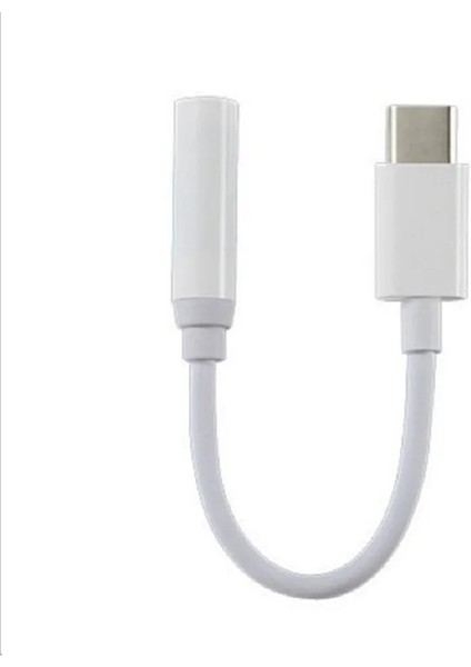 Beyaz Tip C 3.5 Jack Kulaklık USB C 3.5mm Aux Kulaklık Adaptörü Ses Kablosu Huawei V30 Mate 20 P30 Pro Xiaomi Mi 10 9 (Yurt Dışından)