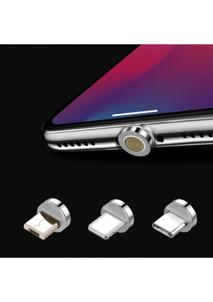 Tip-C Ucu USB C Manyetik Adaptör Samsung Huawei Xiaomi Redmi Için Lg Vıvo Oppo Sony Onur Oneplus Akıllı Telefon Aksesuarları Manyetik Şarj Cihazı (Yurt Dışından)