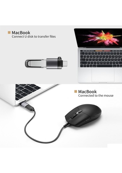 1 Adet Mini Adaptör Fonken USB 3.0 Tip C Otg Adaptör Tip-C Macbook Için USB Dönüştürücü USB C Şarj Cihazı Fare Klavye Flash Disk Taşınabilir Otg Fiş (Yurt Dışından)