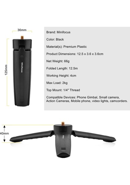 Mini Tripod Osmo Mobile 3/om 4 Tripod Standı, Mini Tripod W 1/4'' Vida Djı Osmo Mobile 4 3 2 Osmo Cep 2 Zhiyun Pürüzsüz Q 4 Q Moza Feiyu (Yurt Dışından)
