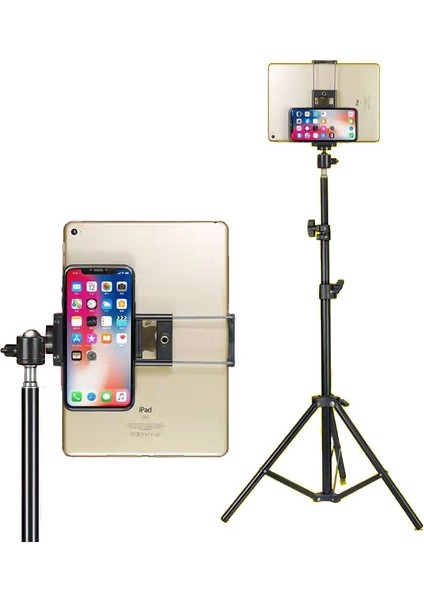 55CM Ipad Tripod Tablet ve Telefon Için Alüminyum Ipad Zemin Standı Taban Montajlı Tripod Tablet Akıllı Telefon Tablet Tutucu (Yurt Dışından) fırsatları