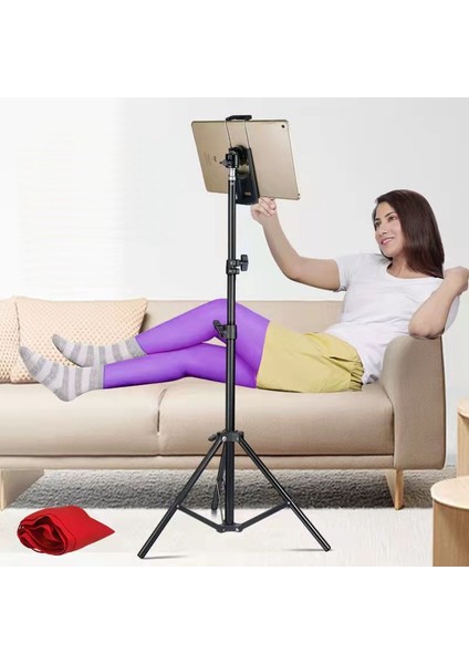 55CM Ipad Tripod Tablet ve Telefon Için Alüminyum Ipad Zemin Standı Taban Montajlı Tripod Tablet Akıllı Telefon Tablet Tutucu (Yurt Dışından) indirimleri