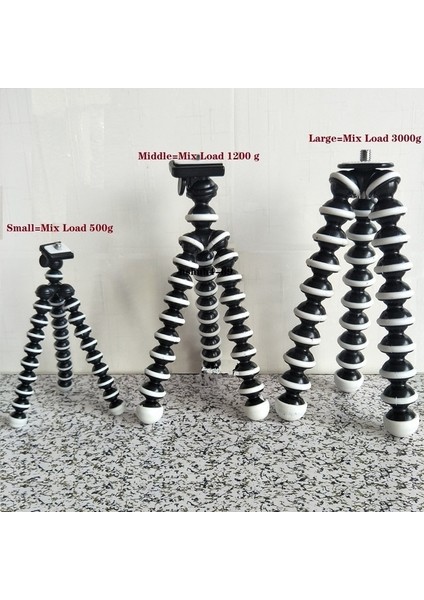 Orta.mix LOAD1200G Ahtapot Esnek Tripod Standı Masa Masası Mini Tripod Gorillapod Telefon Telefon Cep Telefonu Akıllı Telefon Dslr Kamera (Yurt Dışından)