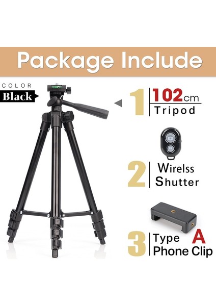 Set 1-Siyah Hafif Kamera Tripod Telefon Standı Tutucu Taşınabilir Masaüstü Cep Telefonu Tripod iPhone Canon Sony Nikon Video Kamera Para (Yurt Dışından)