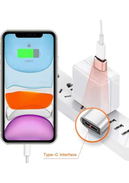 2 Adet Kırmızı 2 Adet USB Tip C Otg Adaptör USB Usb-C Erkek Mikro USB Tip-C Dişi Dönüştürücü Macbook Samsung S20 Usbc Otg Konektörü (Yurt Dışından)