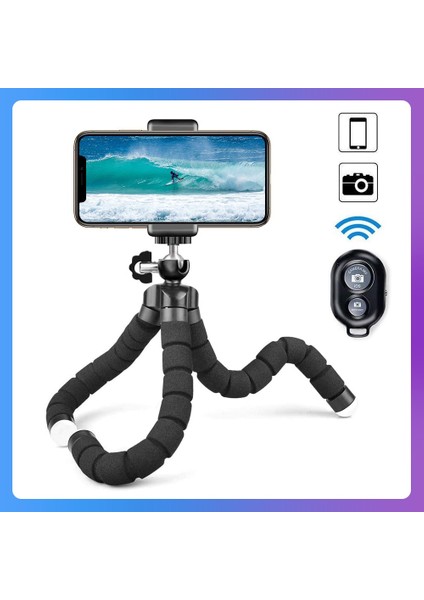 Telefon Klipsi ile Telefon Için Tripod Esnek Sünger Ahtapot Mini Tripod IPhone Dslr Kamera Tripod Cep Telefonu Tutucu Klip Standı Selfie Sopa (Yurt Dışından) fırsatları