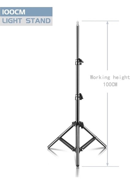 100 cm Tripod 37/68/100/150/200 cm Selfie Işığı Tripod 1/4 Vida Kafası Fotoğraf Taşınabilir Standı Trepied Akıllı Telefon Mini Fotoğraf Stüdyosu (Yurt Dışından)