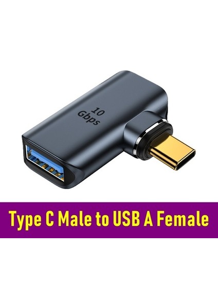 AD083 100W Manyetik USB 4.0 Tip-C Otg Adaptörü 40GBPS Metal Thunderbolt Hızlı Şarj Usb-C 8k Video Dönüştürücü Macbook Telefon Ipad Için (Yurt Dışından)