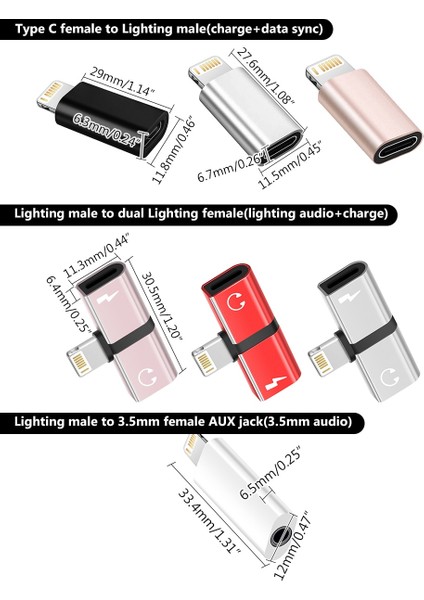 IPhone Adaptörü Için C Tipi Aydınlatma C Tipi 3.5mm Aux Jack Dişi IPhone 13 11 Pro x 8 USB C Kablo Dönüştürücü Şarj Konektörü (Yurt Dışından)