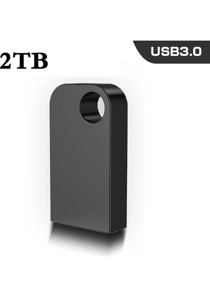 Siyah 2 Tb Mini Kalem Sürücü 2 Tb Memoria USB Flash Sürücüler 1 Tb Metal Tip C Otg Yüksek Hızlı Usb3.0 Su Geçirmez Pendrive 512 GB Çubuk Adaptörü (Yurt Dışından)