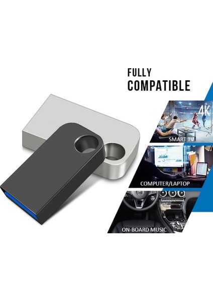 Siyah 2 Tb Mini Kalem Sürücü 2 Tb Memoria USB Flash Sürücüler 1 Tb Metal Tip C Otg Yüksek Hızlı Usb3.0 Su Geçirmez Pendrive 512 GB Çubuk Adaptörü (Yurt Dışından)