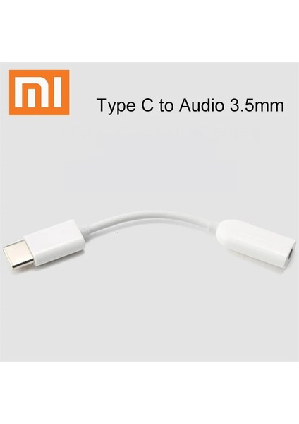 Beyaz Xiaomi Tip-C Erkek 3.5mm Kadın Ses Adaptörü Tip C 3.5 Kulaklık Dönüştürücü Kablosu Için Xiaomi Mi 9 10 Pro 8 6 Mix 2 Not 3 (Yurt Dışından)