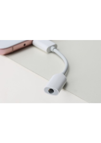 Beyaz Xiaomi Tip-C Erkek 3.5mm Kadın Ses Adaptörü Tip C 3.5 Kulaklık Dönüştürücü Kablosu Için Xiaomi Mi 9 10 Pro 8 6 Mix 2 Not 3 (Yurt Dışından)