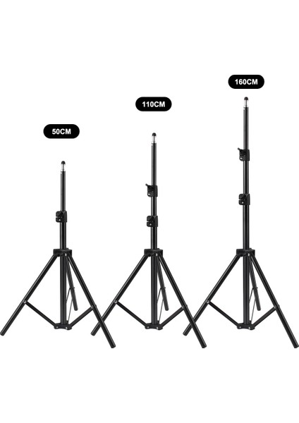110 cm Tripod Alüminyum Standı Taşınabilir Tripod With1/4 Vidalı Selfie Tripod Kamera Telefonu Fotoğrafçılığı Işık Halkası Lamba Go Pro (Yurt Dışından) fiyatları