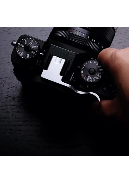 Gümüş Yeni Başparmak Dayanağı Başparmak Yukarı Başparmak Kavrama Sıcak Ayakkabı Kapağı Fujifilm Xt3 Fujı X-T3 Kırmızı Siyah Gümüş (Yurt Dışından)