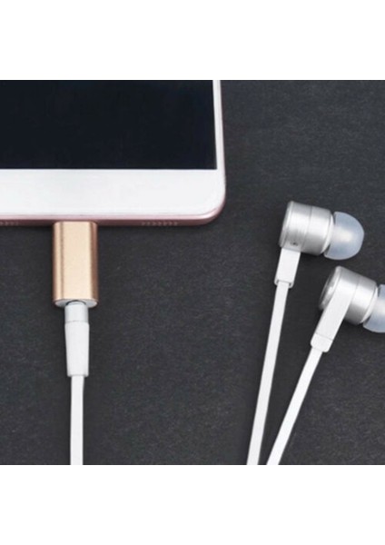 Gül Altın 4 Renk Mini Tip C 3.5mm USB C Ses Aux Jakı Taşınabilir Kulaklık Adaptörü Sumsang Huawei Xiaomi Dönüştürücü (Yurt Dışından) modelleri