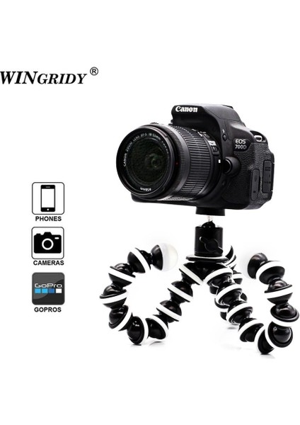 3in1 Telefon Kullanımı Ahtapot Esnek Büyük L Tripod Standı Gorillapod Telefon Telefon Cep Telefonu Akıllı Telefon Dslr ve Kamera Masa Masası Mini Tripod (Yurt Dışından) fırsatları