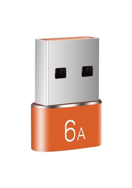 1x Type-C - USB B 3/1pcs 6A USB - Type C Otg Adaptör 120W Usb-C Erkek - Type-C Dişi Şarj Aleti Dönüştürücü Macbook Samsung Için Veri Aktarım Adaptörü (Yurt Dışından)