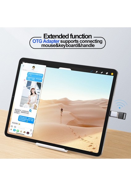 Micrototypec F Siyah 4 Takım Tip C - USB 3.0 Otg Adaptörü Macbookpro Xiaomi Huawei Samsung Telefon Için Şarj Kablosu Şarj Cihazı Tipi C - Mikro USB Kablosu (Yurt Dışından)