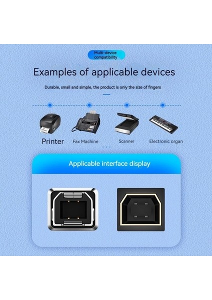 Gümüş Metal USB C Tipi Adaptör Usb-C Dişi USB B Erkek Veri Transferi Anti-Kayıp Mıdı Dönüştürücü Yazıcı Için Elektrikli Piyano Davul Organ (Yurt Dışından)