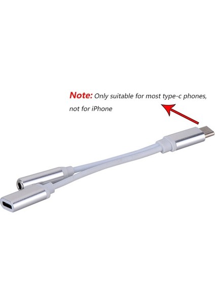 Gümüş Sıcak!tip C 3.5 Jack Kulaklık USB C 3.5mm Aux Kulaklık Adaptörü Ses Kablosu Huawei V30 Mate 20 P30 Pro Xiaomi Mi 10 9 (Yurt Dışından)