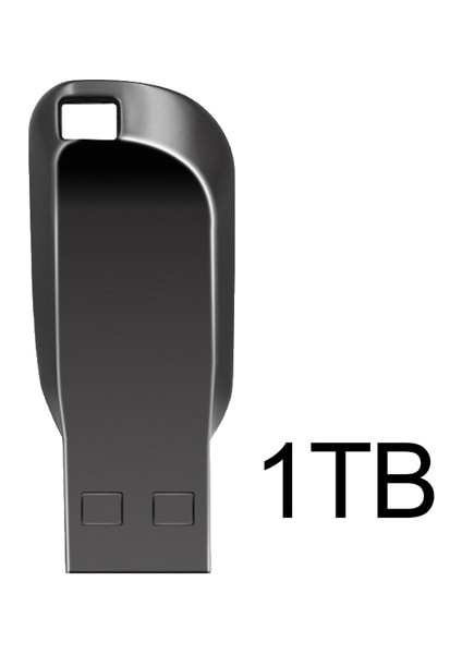Siyah 1 Tb 2 Tb Metal USB 3.0 Kalem Sürücü 2 Tb USB Flash Sürücüler 1 Tb Yüksek Hızlı Pendrive Su Geçirmez USB Flash Disk Yeni Yükseltilmiş Type-C Adaptör (Yurt Dışından)